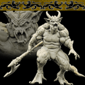 3D Printed Bestiary Vol. 4 Nafarrate - Quas'kuma Demon Fiend 32mm Ragnarok D&D