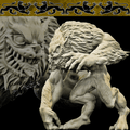 3D Printed Bestiary Vol. 4 Nafarrate - Quathar Fiend 32mm Ragnarok D&D