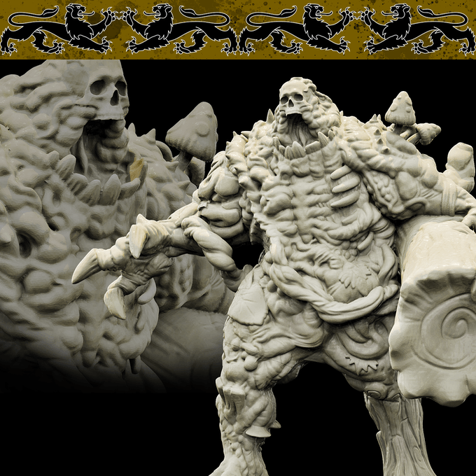 3D Printed Bestiary Vol. 4 Nafarrate - Serrath Shambling Mound 32mm Ragnarok D&D