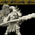 3D Printed Bestiary Vol. 4 Nafarrate - Tog Male Orc Warrior 32mm Ragnarok D&D