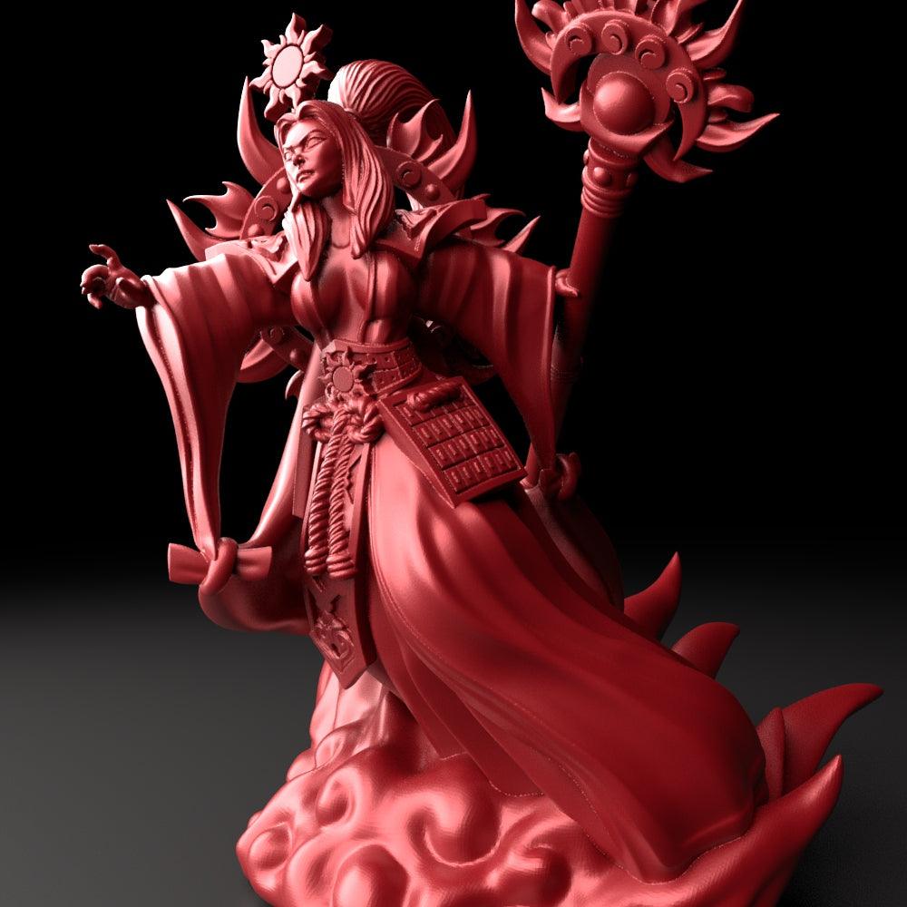 3D Printed Bestiary Vol. 5 Nafarrate - Amaterasu 32mm Ragnarok D&D