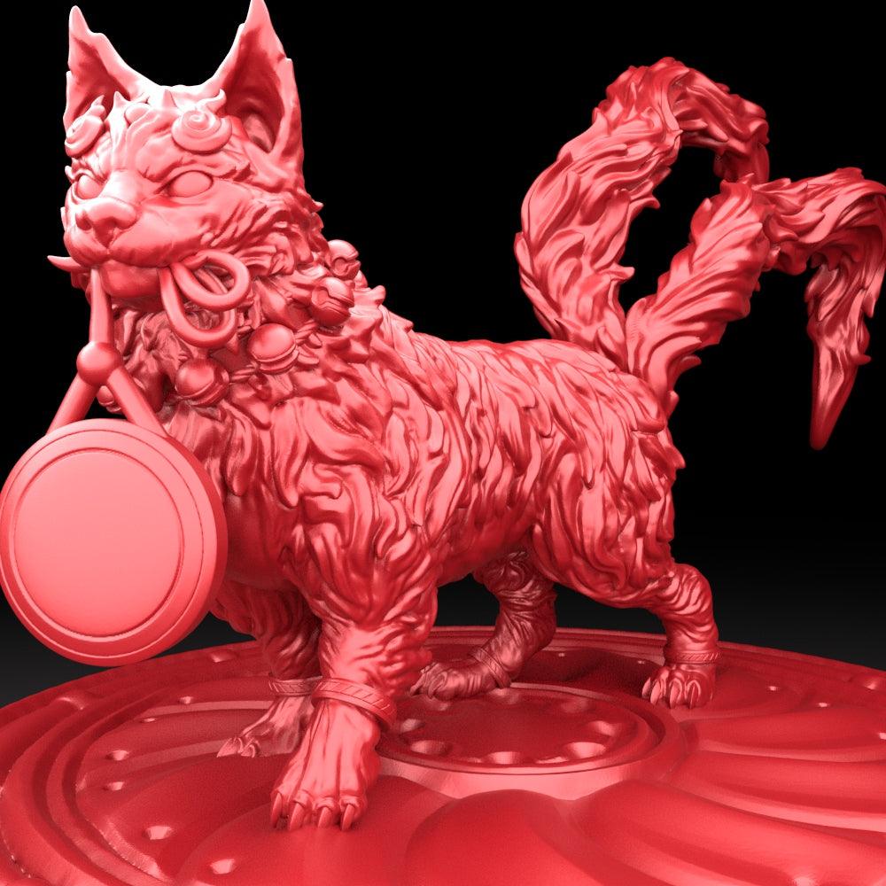 3D Printed Bestiary Vol. 5 Nafarrate - Bakeneko 32mm Ragnarok D&D