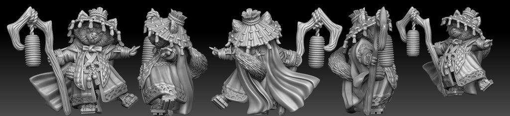 3D Printed Bestiary Vol. 5 Nafarrate Danzaburou - 32mm Ragnarok D&D