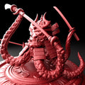 3D Printed Bestiary Vol. 5 Nafarrate - Samurai Octo 32mm Ragnarok D&D