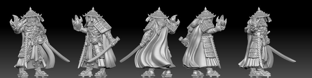 3D Printed Bestiary Vol. 5 Nafarrate - Susanoo 32mm Ragnarok D&D