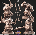 3D Printed Cast n Play 634 Jungle Scavengers Huppus, Space Mercenaries Set 28mm 32mm D&D