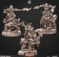 3D Printed Cast n Play 683 Vulcan Eques Vulcan Dwarves Set 28mm 32mm D&D