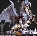 3D Printed Cast n Play Andelig Psychic Purple Dragon Rise of the Dragons 28 32mm D&D