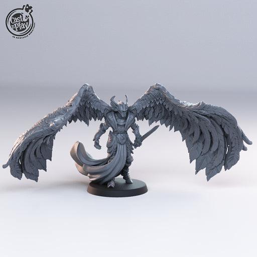 3D Printed Cast n Play Angel Justicar 28mm 32mm D&D