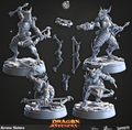 3D Printed Cast n Play Arrow Sisters Dragon Seekers 28 32mm D&D