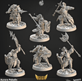 3D Printed Cast n Play Aurora Paladin Shields of Dawn 28mm 32mm D&D