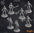 3D Printed Cast n Play Bandits - Melee Bandit Set 28mm 32mm D&D