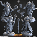3D Printed Cast n Play Barrab Wardens Dragon Seekers Set 28mm 32mm D&D