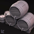3D Printed Cast n Play Barrels Set 28mm 32mm D&D