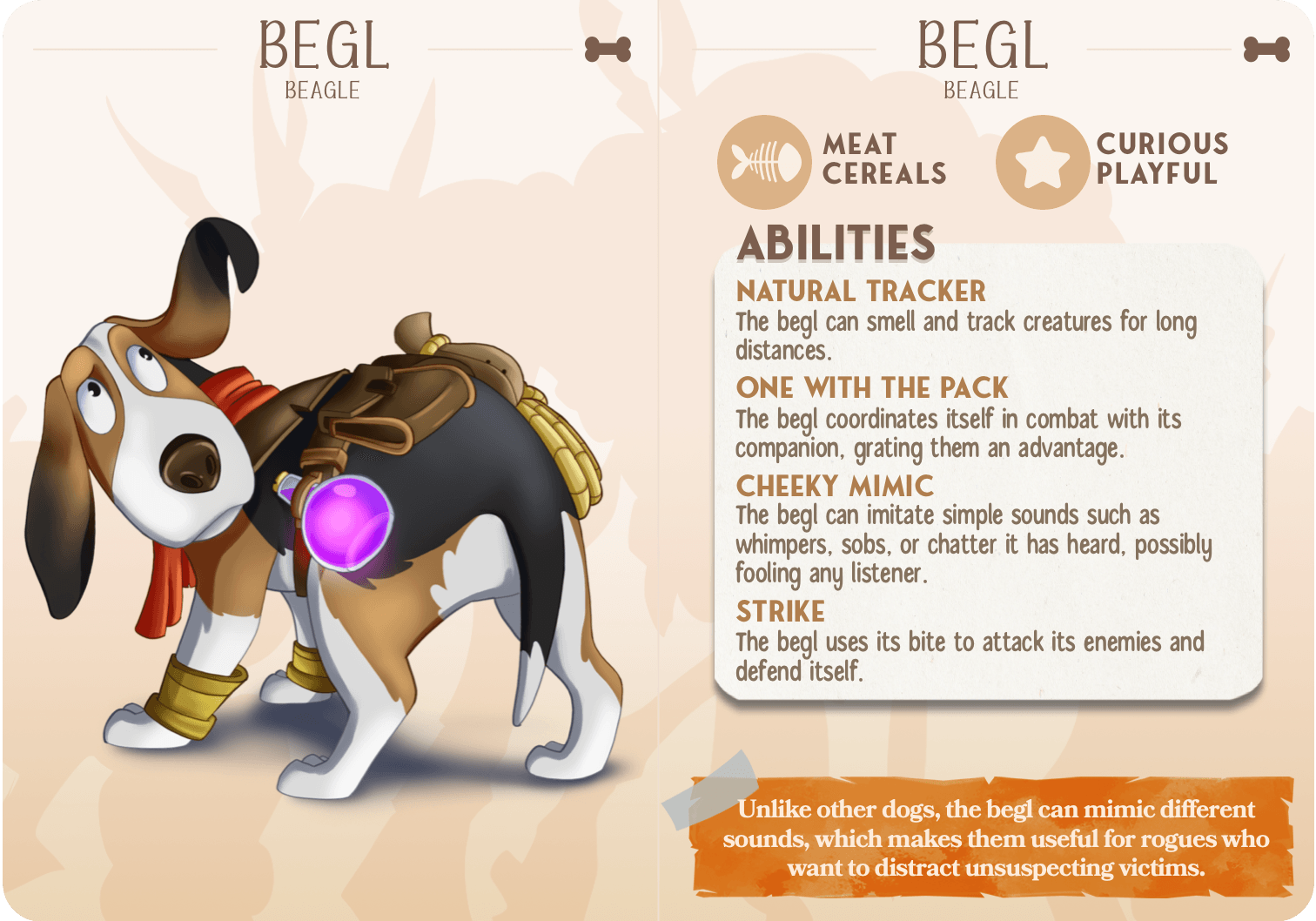 3D Printed Cast n Play Begl - The Beagle Companions 28mm 32mm D&D