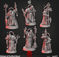 3D Printed Cast n Play Bishops of Purified Blood Church of Wrath 28mm 32mm D&D