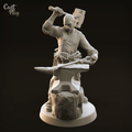 3D Printed Cast n Play Blacksmith 28mm 32mm D&D