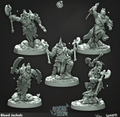 3D Printed Cast n Play Blood Jackals Riders of Doom Set 28mm 32mm D&D