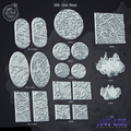3D Printed Cast n Play Cave Bases Set 28mm 32mm D&D