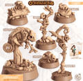 3D Printed Cast n Play Chameo - Chamaleon Companions 28mm 32mm D&D