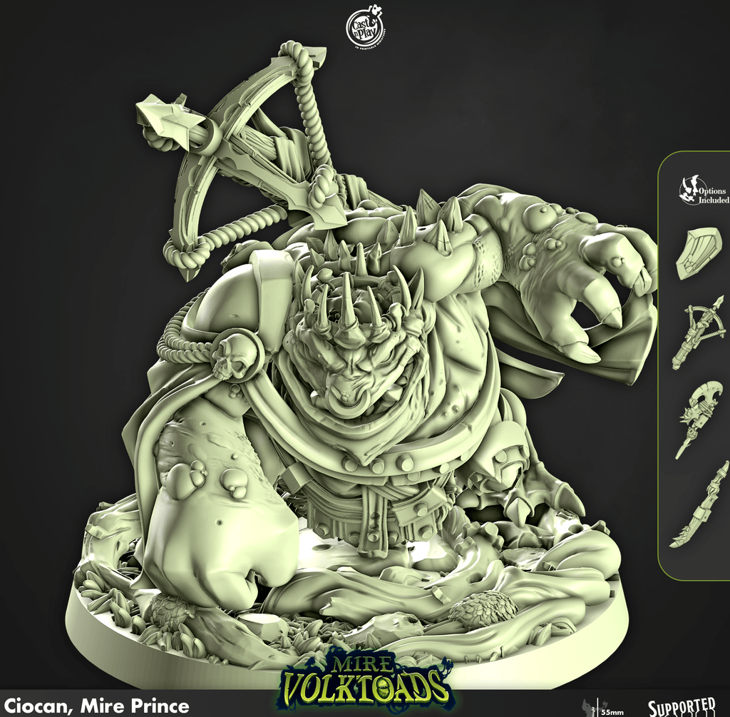 3D Printed Cast n Play Ciocan Mire Prince Mire Volktoads Set 28mm 32mm D&D