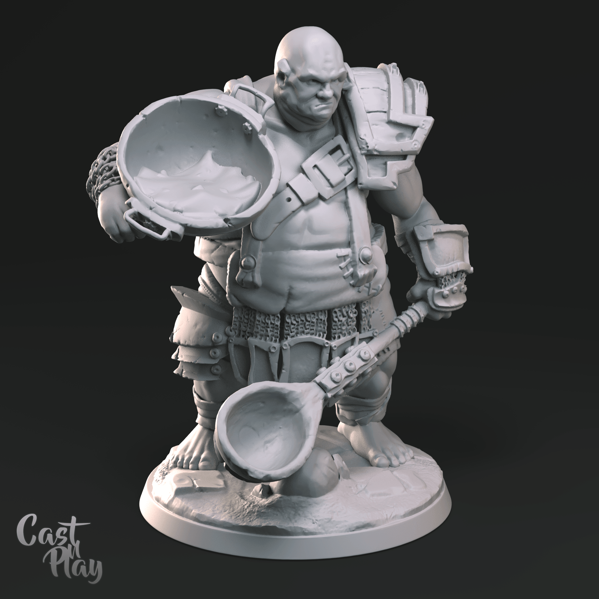 3D Printed Cast n Play Cook 28mm 32mm D&D