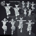 3D Printed Cast n Play Demon Hunter Banners 28mm 32mm D&D