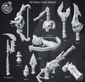 3D Printed Cast n Play Demon Hunter Weapons 28mm 32mm D&D