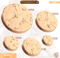 3D Printed Cast n Play Dirt Bases Companion's Bases - Starter Pack Companions 28mm 32mm D&D