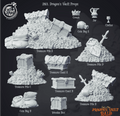 3D Printed Cast n Play Dragon's Vault Props Dragons Hoard 28mm 32mm D&D