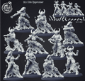 3D Printed Cast n Play Dungeon Hunters - Xhia Ragerunner 28mm 32mm D&D