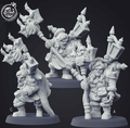 3D Printed Cast n Play - Dwarf Warlock Set 28mm 32mm D&D