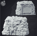 3D Printed Cast n Play - Dwarven Mine Entrance 28mm 32mm D&D