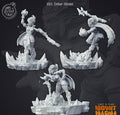 3D Printed Cast n Play Ember Stream Mount Magma 28mm 32mm D&D