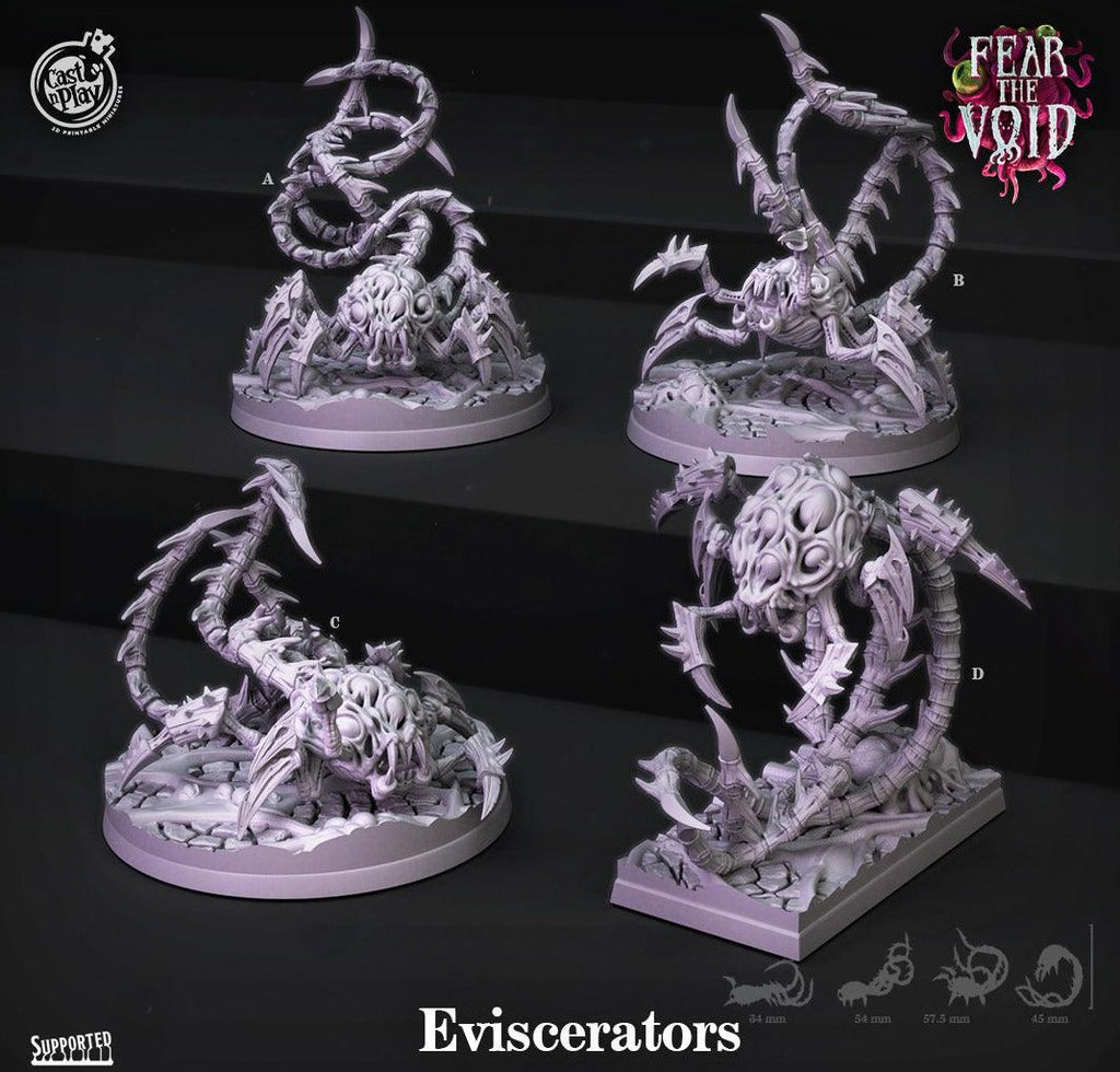 3D Printed Cast n Play Eviscerators Fear the Void 28mm 32mm D&D