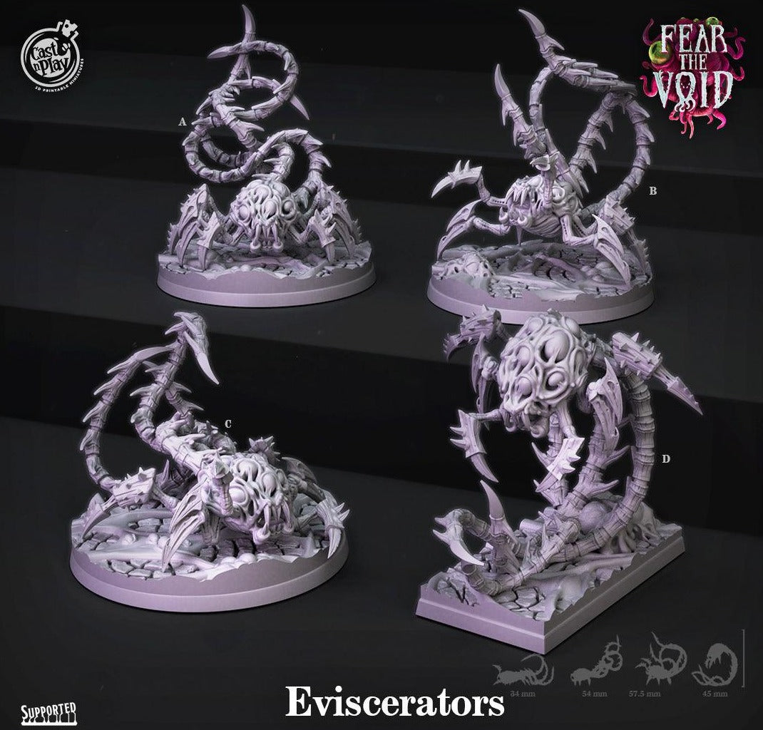 3D Printed Cast n Play Eviscerators Fear the Void 28mm 32mm D&D