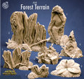 3D Printed Cast n Play Forest Terrain 28mm 32mm D&D