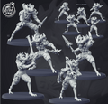 3D Printed Cast n Play Forest Warrior Set 28mm 32mm D&D