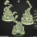 3D Printed Cast n Play Frogbeast Riders Mire Volktoads Set 28mm 32mm D&D
