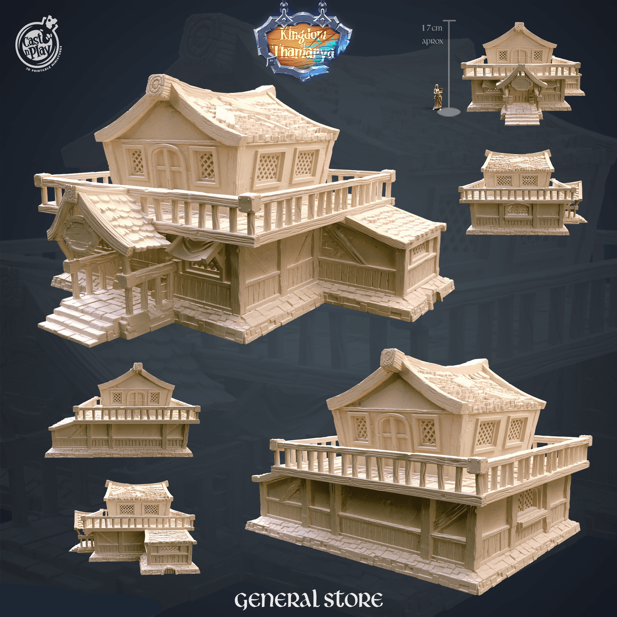 3D Printed Cast n Play General Store Kingdom Of Thamarya 28mm 32mm D&D