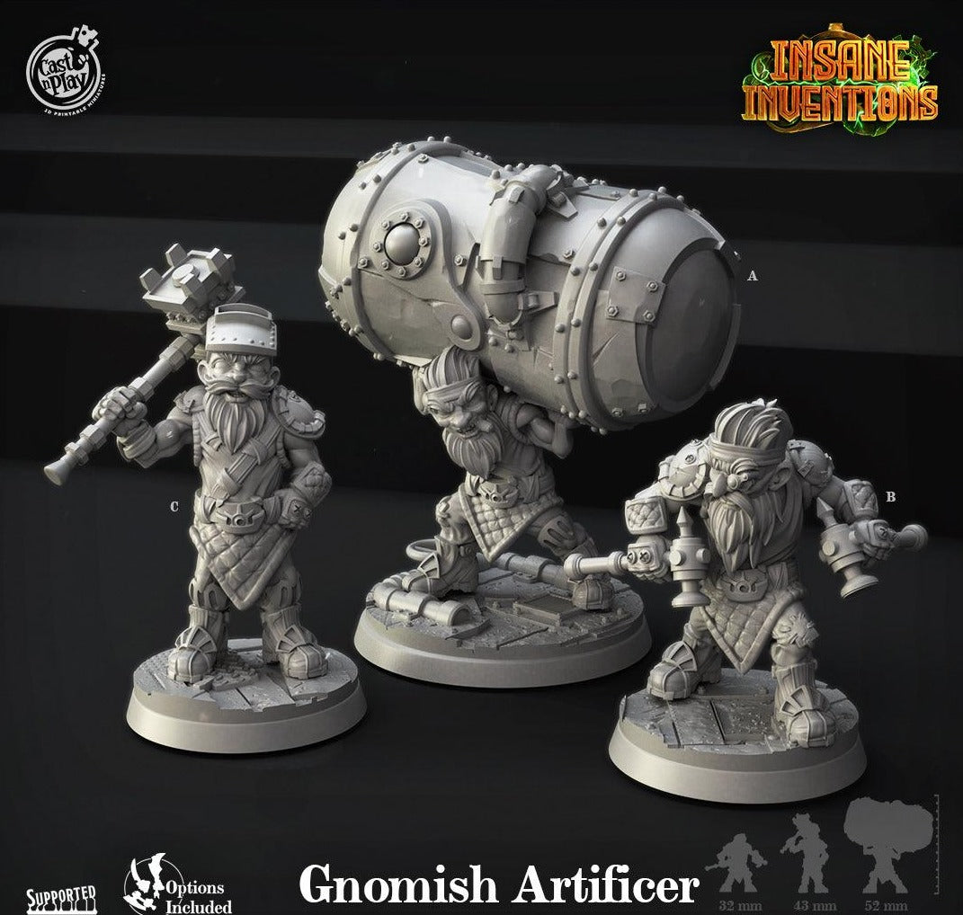 3D Printed Cast n Play Gnomish Artificers Insane Inventions 28mm 32mm D&D