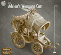 3D Printed Cast n Play Hawkers of Thamarya - Adrien's Weapon Cart 28mm 32mm D&D