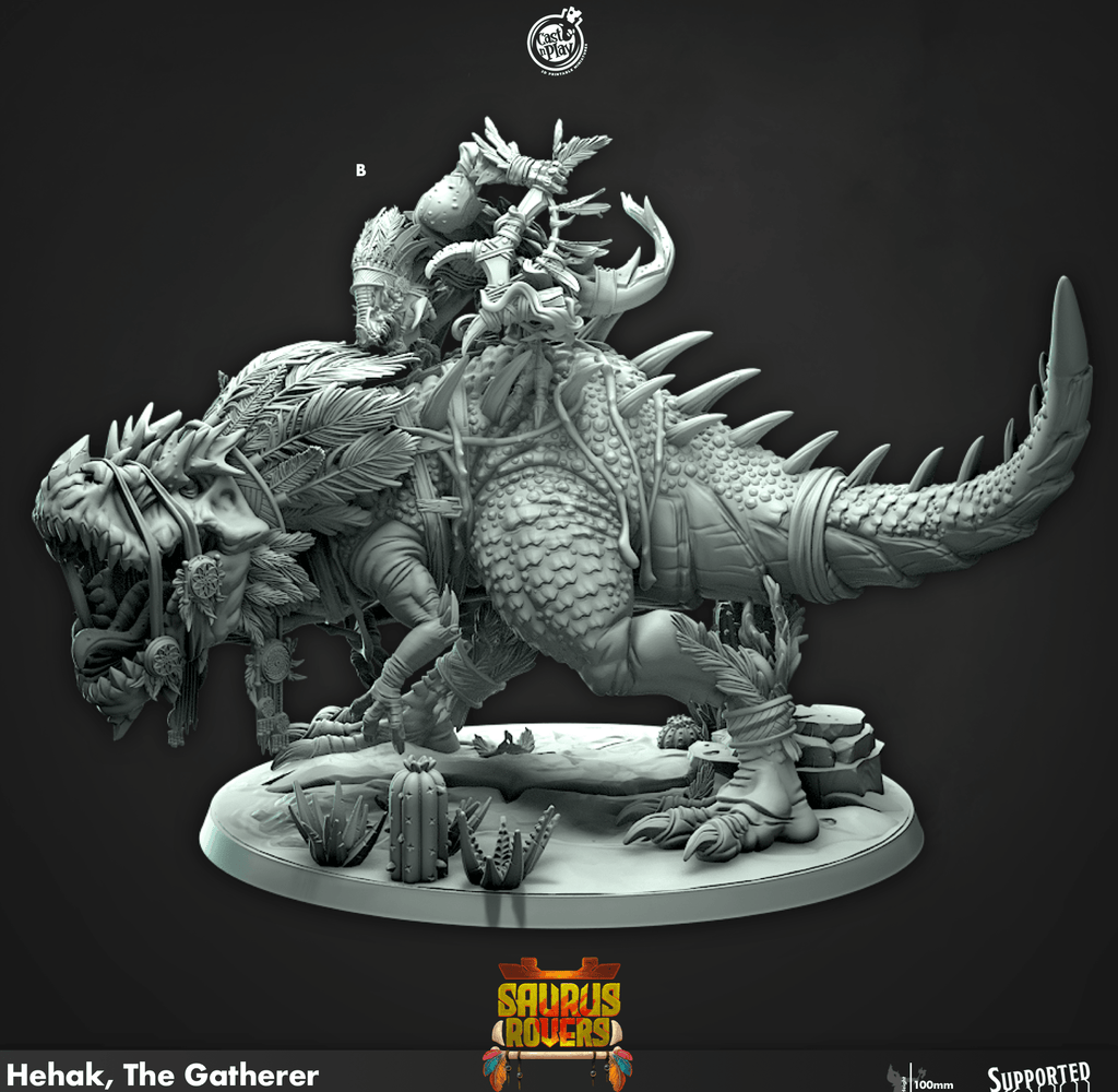 3D Printed Cast n Play Hehak The Gatherer Saurus Rovers Set 28mm 32mm D&D