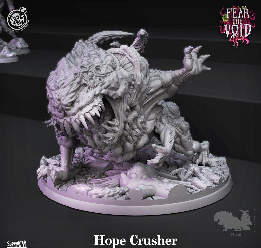 3D Printed Cast n Play Hope Crusher Fear the Void 28mm 32mm D&D