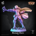 3D Printed Cast n Play Human Cleric 28mm 32mm D&D