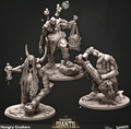 3D Printed Cast n Play Hungry Crushers Kragger's Giants Set 28mm 32mm D&D