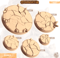 3D Printed Cast n Play Ice Bases Companion's Bases - Master Pack Companions 28mm 32mm D&D