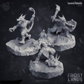 3D Printed Cast n Play Icewind Kobolds Frost Lands 28mm 32mm D&D