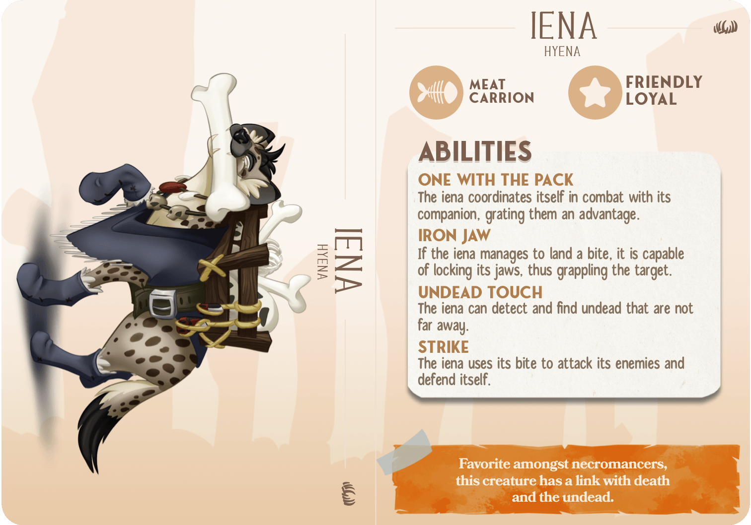 3D Printed Cast n Play Iena - The Hyena Companions 28mm 32mm D&D