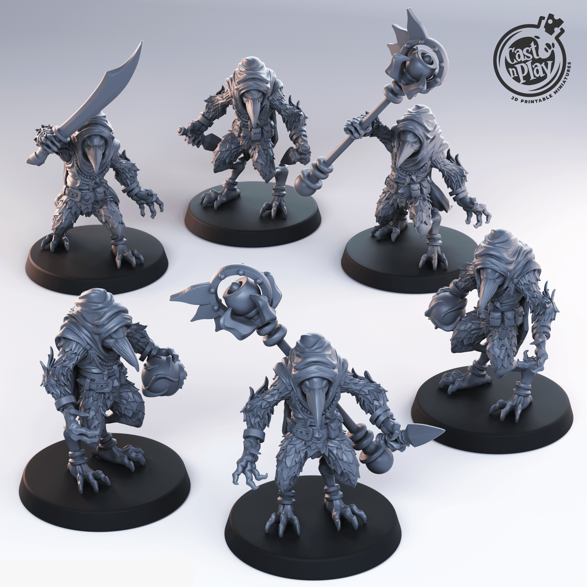 3D Printed Cast n Play Kenkus 28mm 32mm D&D